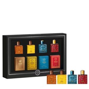 Versace Miniatures For Him Gift Set 5ml Eros EDT + 5ml Eros Flame EDT + 5ml Eau Fraiche EDT + 5ml Pour Homme EDT + 5ml Eros Energy EDT