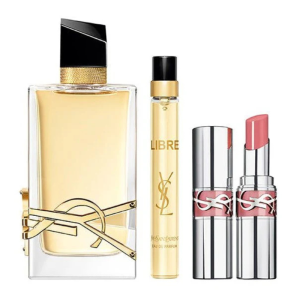 Yves Saint Laurent Libre Gift Set 90ml EDP + 10ml EDP + 3.2g Loveshine Lipstick - 44 Nude Lavalière